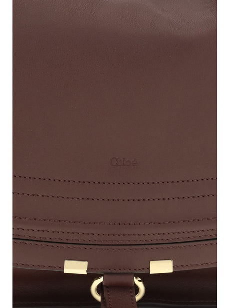 Chloé Marcie Shoulder Bag - Dark Velvet