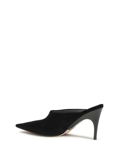 Balenciaga Duchesse suede Mule - Black/Gold