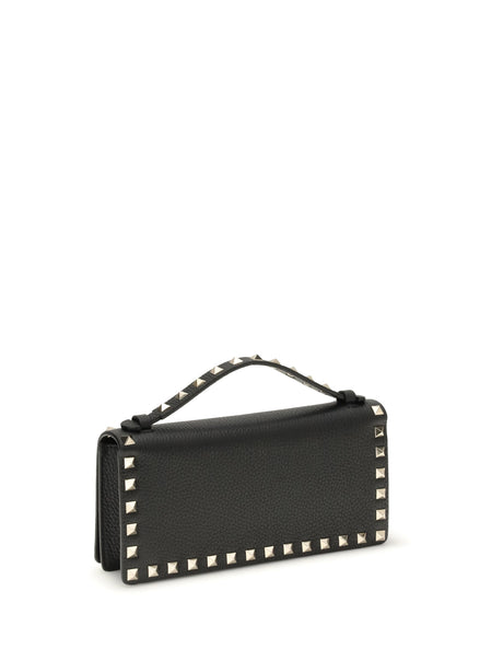 Valentino Garavani Rockstud chain Wallet - Black