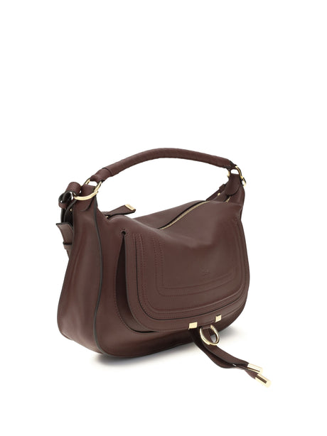 Chloé Marcie small Shoulder Bag - Dark Velvet