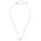 Kate Spade Yours Truly Pave Heart Mini Pendant Necklace in Clear/ Rose Gold o0r00150