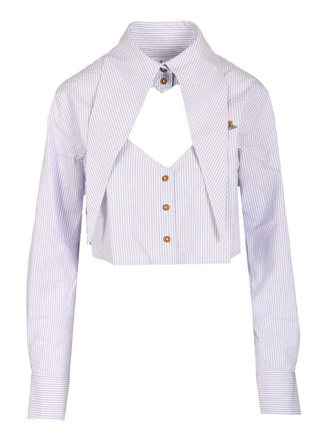 Vivienne Westwood Heart Cutout Shirt - White