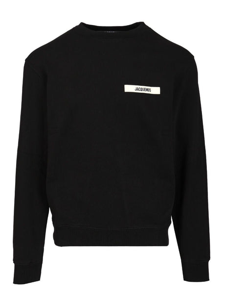 Jacquemus Cotton Sweatshirt - Black