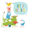 Birthday Farm Animals Greeting Card