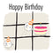 Tic Tac Toe Birds Greeting Card