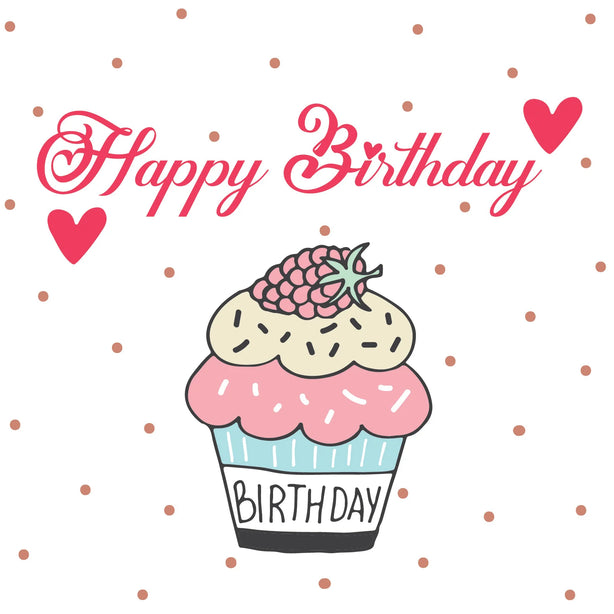Birthday Cupcake Greeting Card