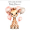 Baby Shower - Giraffe With Balloons Greeting Card