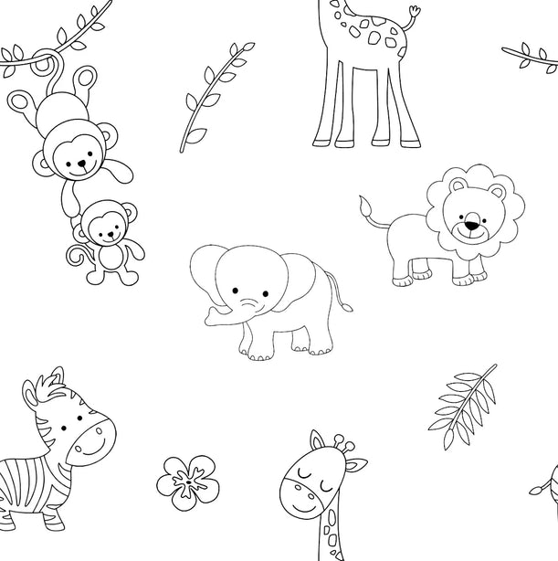 Safari Adventure - Unisex - Age 3-4 Years Colour-in Pyjamas