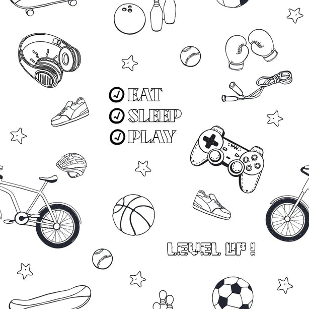 Sports And Gamers - Boys - Age 9-10 Years Colour-in Pyjamas