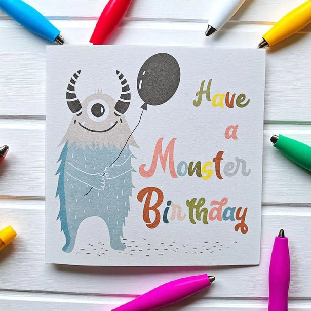 Birthday Monster Greeting Card