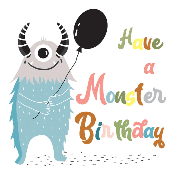Birthday Monster Greeting Card