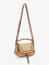 Chloe' Marcie raffia shoulder bag - Claybrown