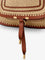 Chloe' Marcie raffia shoulder bag - Claybrown