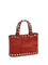 Valentino Garavani Suede Rockstud mini Handbag - Russet Red