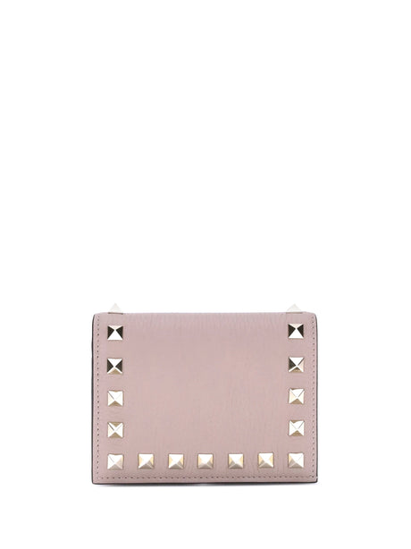 Valentino Garavani Rockstud Wallet - Poudre