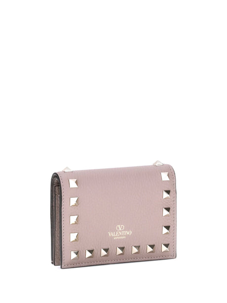 Valentino Garavani Rockstud Wallet - Poudre