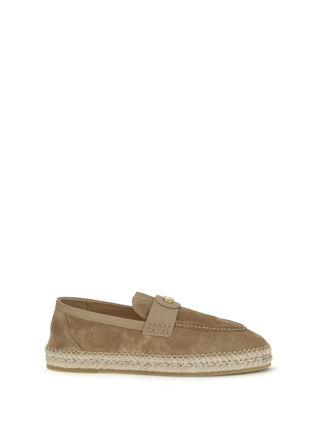 Valentino Garavani Suede Espadrilles - Camel