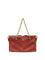 Valentino Garavani Medium chevron pattern Panthea Shoulder Bag - Russet Red