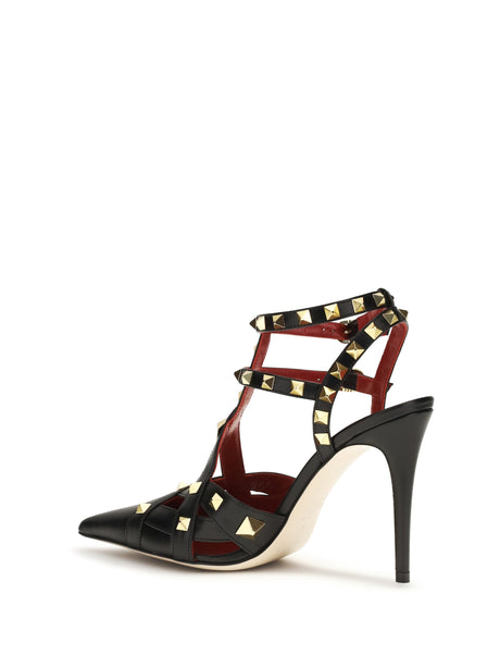 Valentino Garavani Studdy Décolleté in kidskin - Black