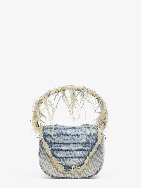 Diesel 1DR XS denim crossbody bag - Grigio
