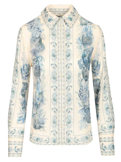 Zimmermann Wanderlust Shirt - Sky Blue