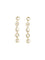 Chloé Script drop Earrings - Vintage Gold