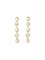 Chloé Script drop Earrings - Vintage Gold