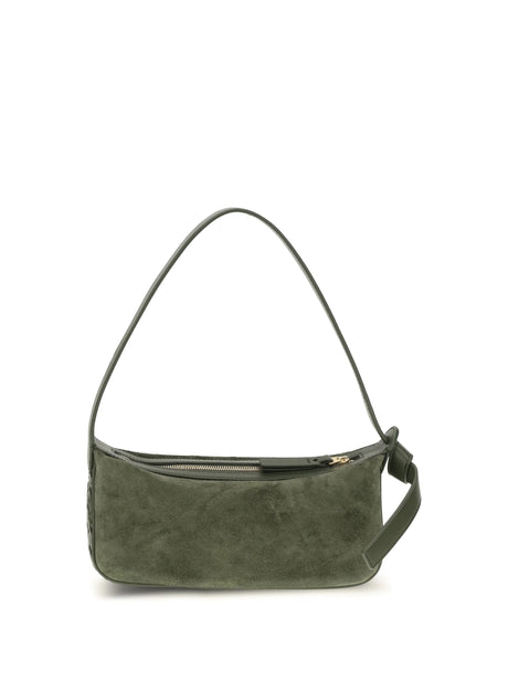 Bottega Veneta Nodo Shoulder Bag - Green Tweed-Gold