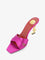 Saint Laurent Opyum satin sandals - Moroccan Fuxia