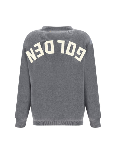 Golden Goose V-neck Cardigan - Dark Grey Melange