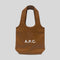 A.P.C. Ninon Small Tote Bag Camel RS-PUAAT-M61861