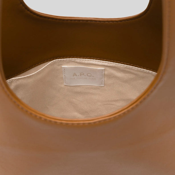 A.P.C. Ninon Small Tote Bag Camel RS-PUAAT-M61861