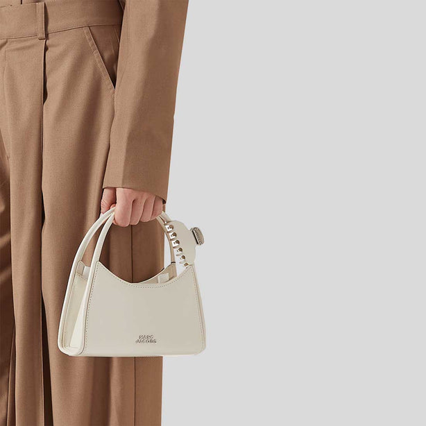 MARC JACOBS The Glam Claw Clip Crossbody Bag Cotton White RS-2P5HCR010H02