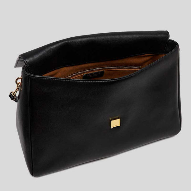 TORY BURCH Large Charlie Shoulder Bag Black RS-180727