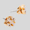 TORY BURCH Icon Enamel Stud Earrings Pink Snow RS-177397
