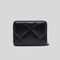 TORY BURCH Small Kira Diamond Quilted Zip-Around Wallet Black RS-159791