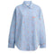 Coach Floral Embroidery Shirt - Blue CAT94