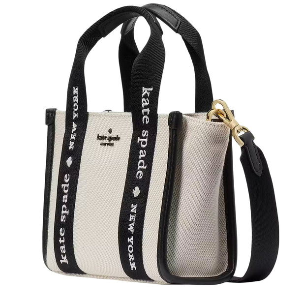 Kate Spade Kip Canvas Mini Tote Bag - Natural Multi KL062