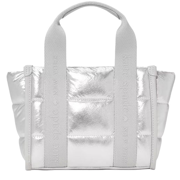 Kate Spade Kip Puffy Mini Tote Bag - Silver KO054