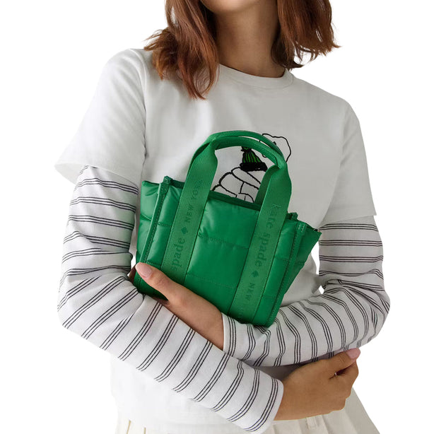 Kate Spade Kip Puffy Mini Tote Bag - Green Bean KM668