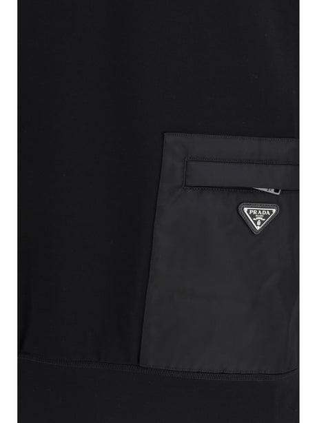 Prada Stretch jersey Sweatshirt - Black