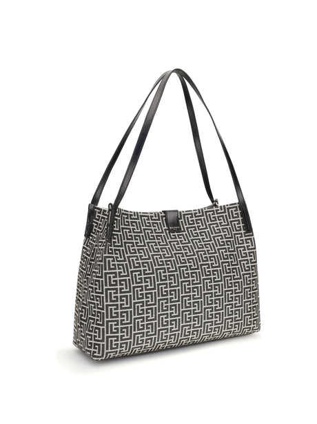 Balmain Medium Tote Bag - Ivoire/Noir
