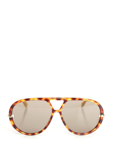 Bottega Veneta Classic Aviator Sunglasses - Brown