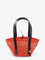 Loewe Paula's Ibiza -Braid Basket Small Small Iraca Palm Leaf Shoulder Bag - Rednatural