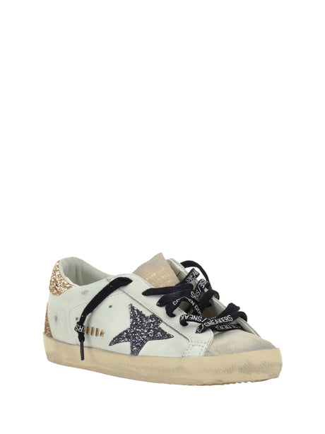 Golden Goose Super Star Sneakers - Optic White/Seedpearl/Black/Gold