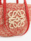 Loewe Paula's Ibiza -Medium Eclipse raffia and leather shoulder bag with 3D Anagram logo - Red