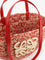 Loewe Paula's Ibiza -Medium Eclipse raffia and leather shoulder bag with 3D Anagram logo - Red