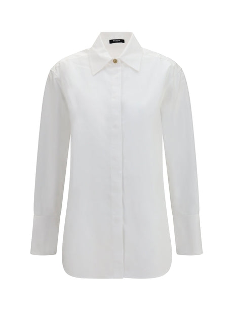 Balmain Cotton poplin Shirt - Blanc Optique