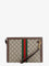 Gucci Ophidia GG fabric clutch - Acero