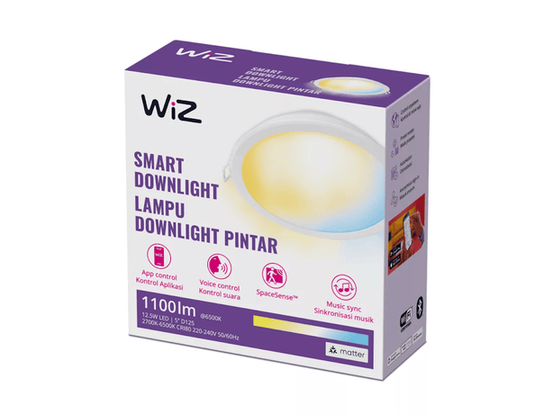 Wiz Smart Downlight Tunnable White 5 Inch, 12.5W